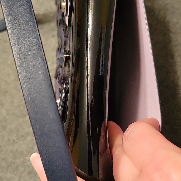 Kate Spade med. flap shoulder/crossbody bag Zibbi nightcap, blue owl - Picture 6 of 13